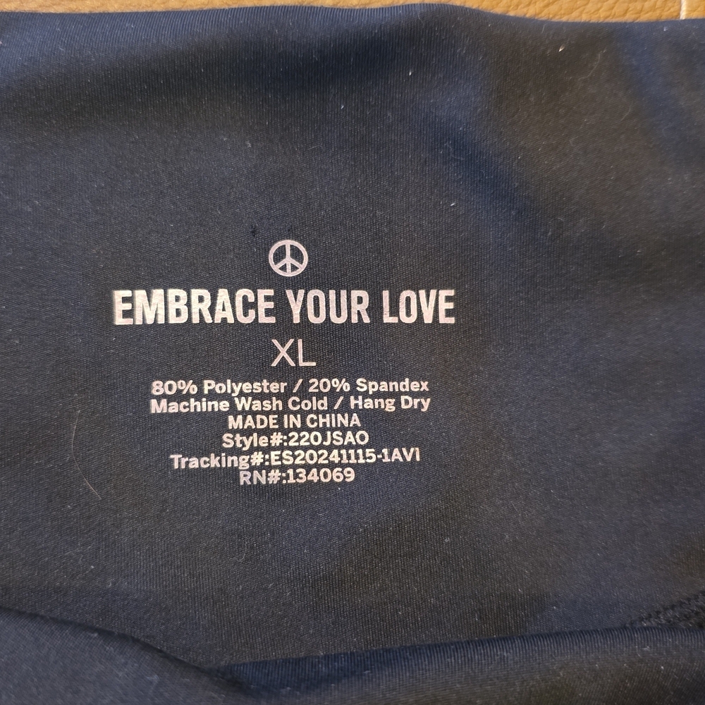 Embrace Your Love Black shorts XL